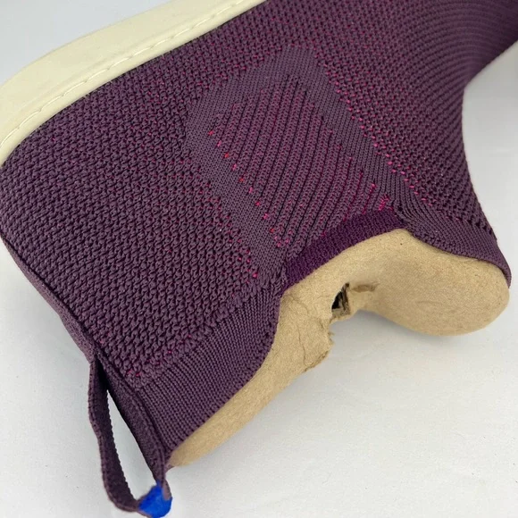 ROTHY’S THE CHELSEA BERRY LATTICE KNIT HIGH TOP SNEAKERS ANKLE BOOTS/SHOES, 12.5 - Picture 13 of 16